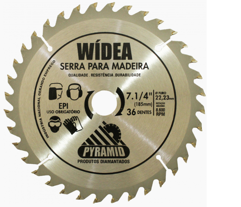 Serra Circular WIDEA 7.1/4 - 185 X 20  X ...