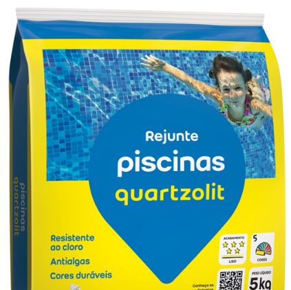 Rejunte P/ Piscinas 5KG Cinza Platina - Q...