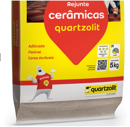 Rejunte Flexivel Palha 5KG - QUARTZOLIT