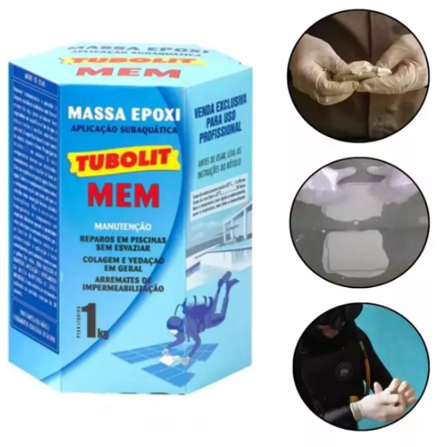 Massa Epoxi Mem 1KG Cor: Branco -TUBOLIT ...