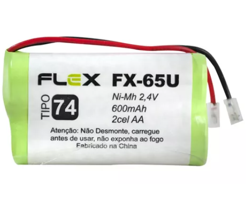 Bateria Sem fio Para Telefone 2,4v 600mah...