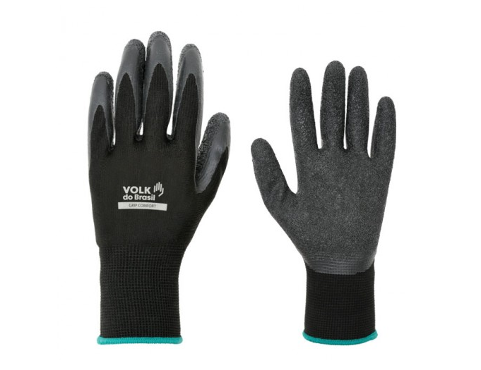 Luva GRIP COMFORT - Preta - CA: 38293 - VOLK