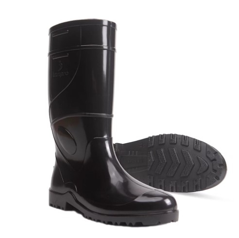 Bota  PVC Cano Longo Com Forro - Preto - ...