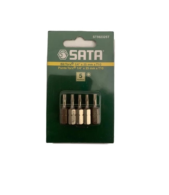 Bits TORX Com 5 Unidades 1/4 x 25mm - SATA