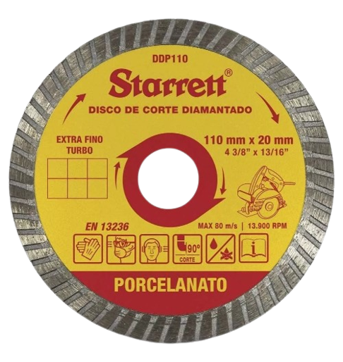 Disco Diamantado Porcelanato - 4.3/8 X 13...