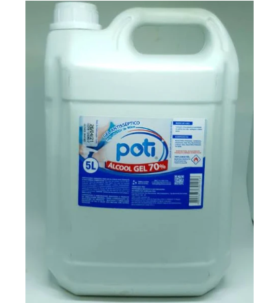 Alcool Gel 70% 5LT REF: 012561 -POTI