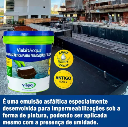 Pintura Asfaltica Viabit Acqua 18L  V0311...