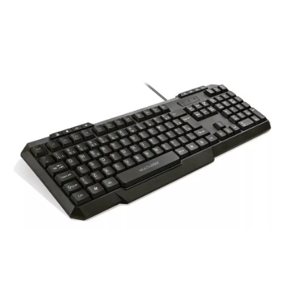 Teclado Multimidia Slim Preto Usb Multila...