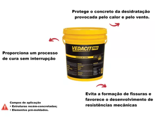 Agente de Cura PAV PRO 18kg - VEDACIT