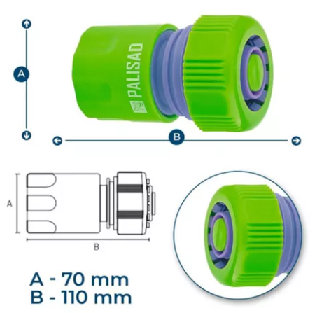 Conector De Mangueira Engate Rápido 3/4 R...