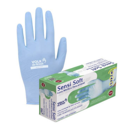 Luva Nitrilica Sensi Soft S/ Amido (100 U...