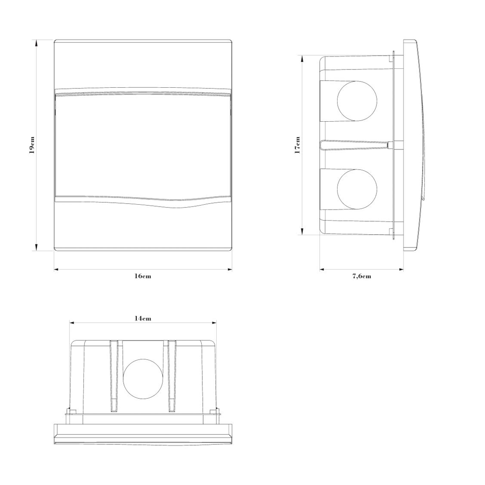 Quadro Central PVC de Embutir Nema Para 5...