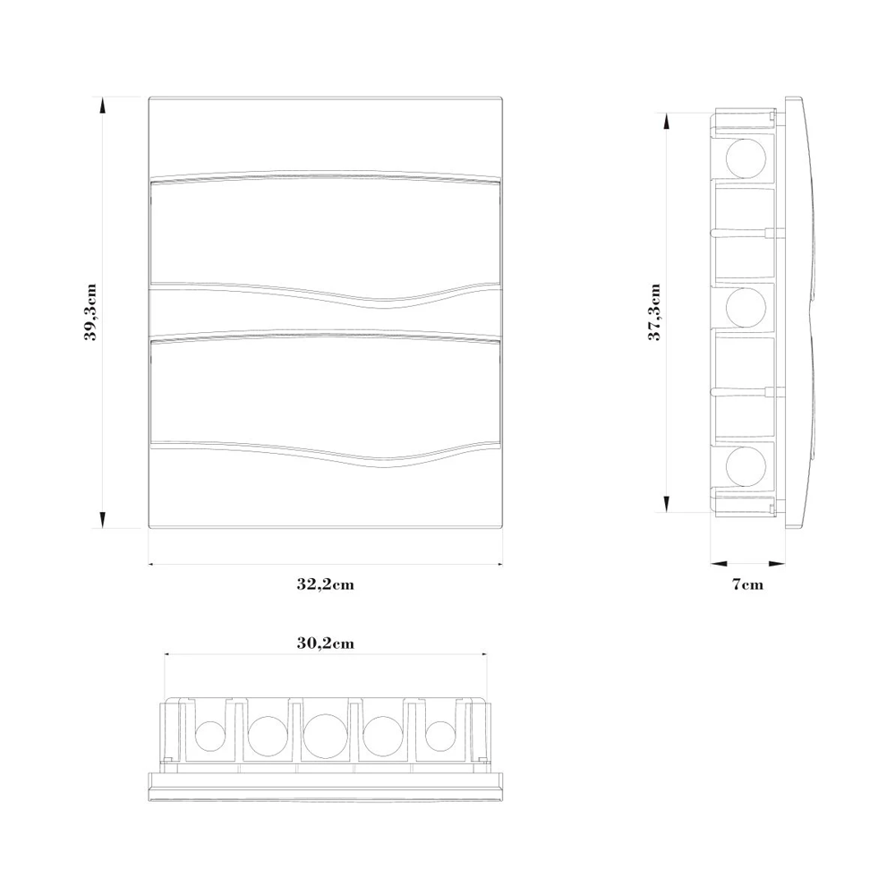 Quadro Central PVC de Embutir Nema Para 2...