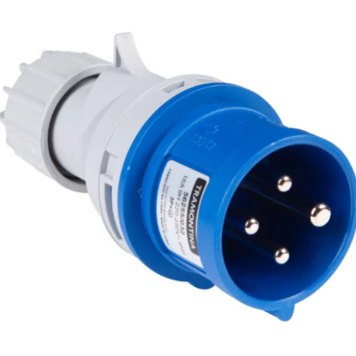 Plug 3P+T 220V/16A/9H Cor: Azul Ref: 5625...