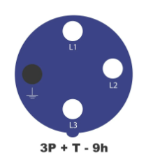 Tomada De Acoplamento 3P+T - Azul - REF: ...