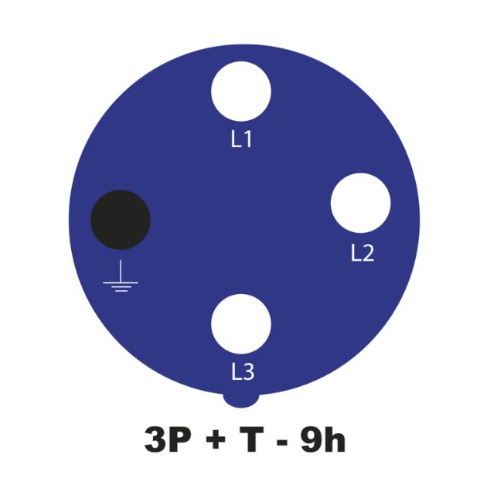 Acoplamento de Embutir 3P+T 220V/16A/9H C...