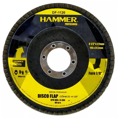 Disco Flap 4.1/2 X 7/8 FZ15 Hammer