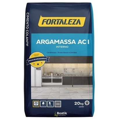 Argamassa ACI Interna Cinza 20kg - FORTALEZA