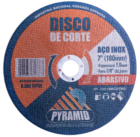 Disco de Corte Ferro/Inox 7 X 7/8 X 3/32 ...