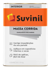 Massa Corrida - Branca - 25KG - SUVINIL