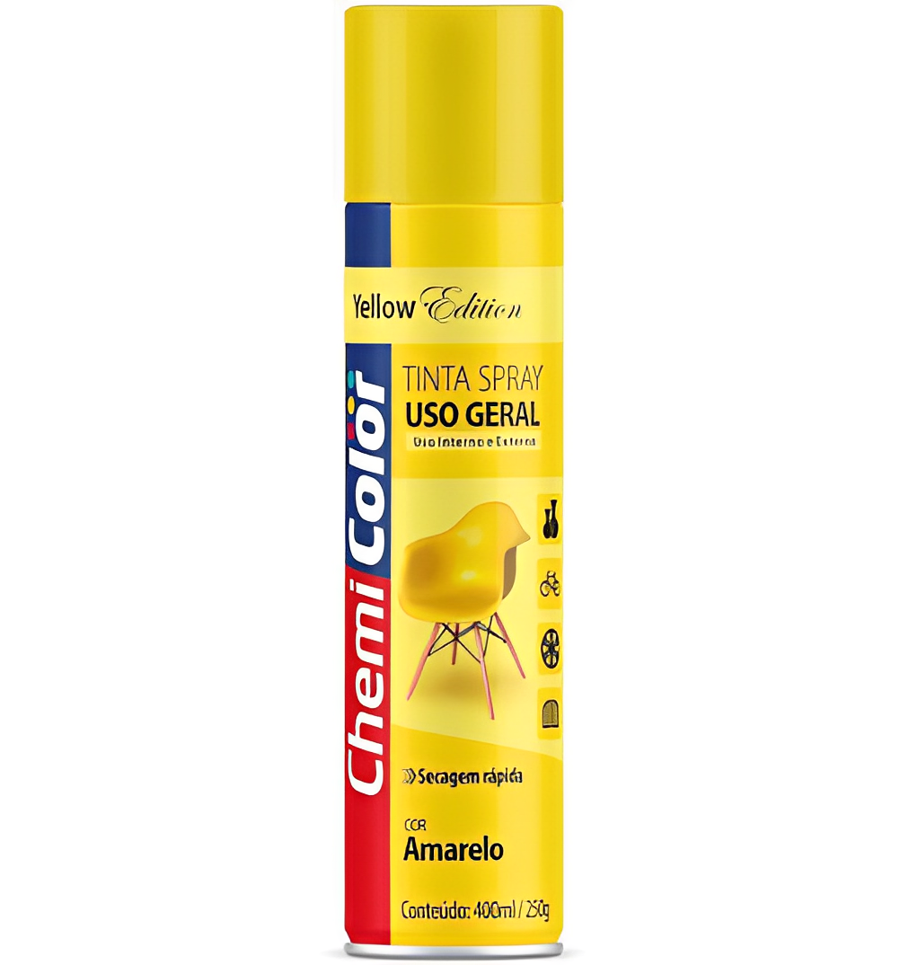 Tinta Spray Uso Gegral 400ml Amarelo - CH...