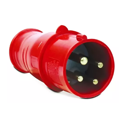 Plug 3P+T 440V/32A/6H Cor: Vermelha REF: ...