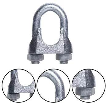 Grampo Clips Galvanizado Para Cabo de AÇO...