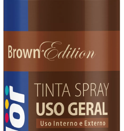 Tinta Spray Marrom de Uso Geral 400ml 068...